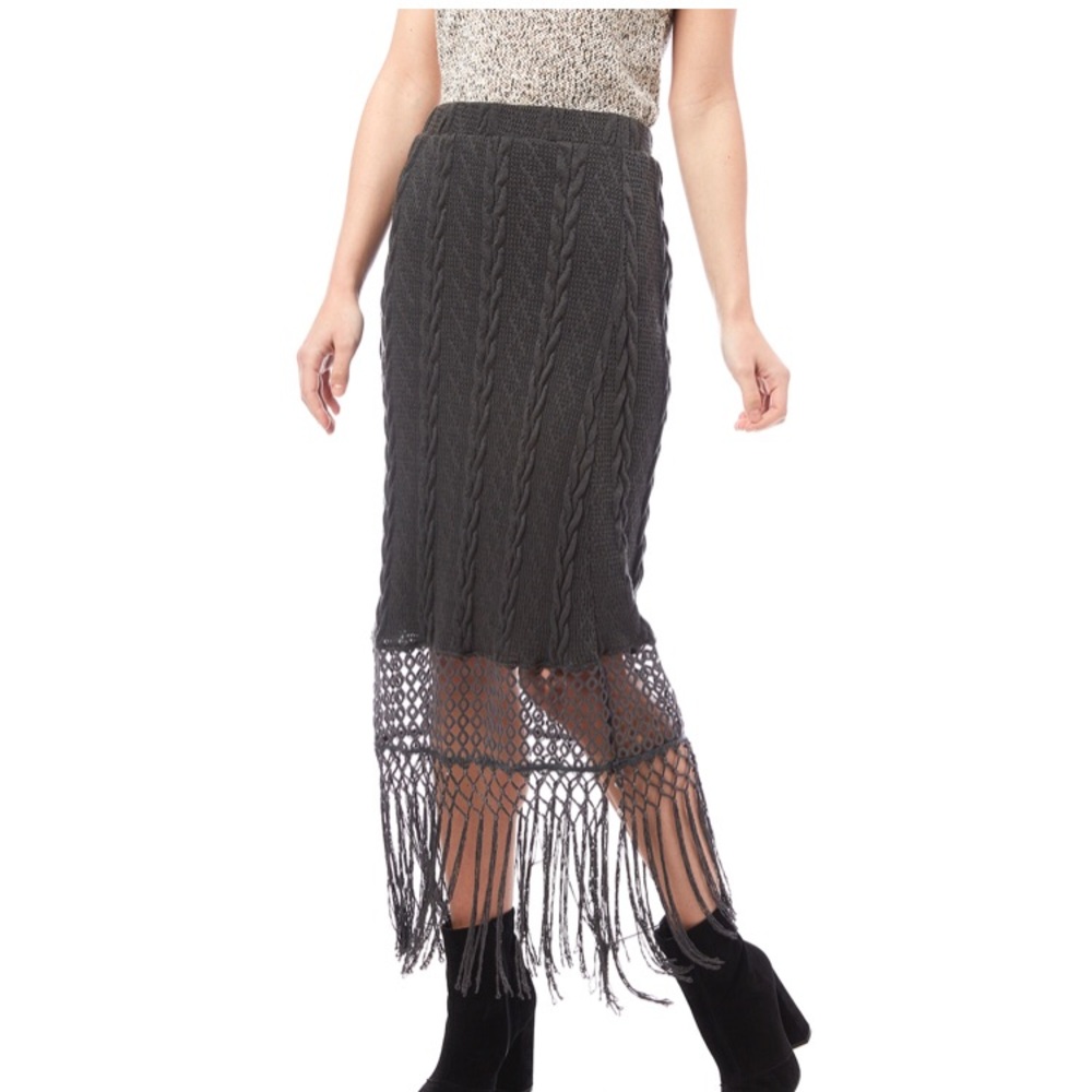 Anthropology | Anamá knit skirt with fringes